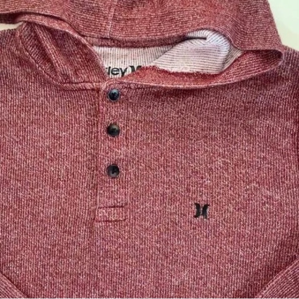 Hurley Lightweight Knit 3 Button Pullover Sweater… - image 2